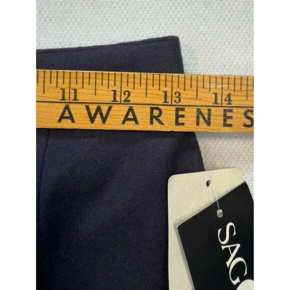 Sag Harbor Womens Wool Skirt 8P Petite Purple - Picture 7 of 11